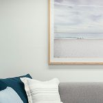 Minimalist coastal decor of Seaside Park rentals 