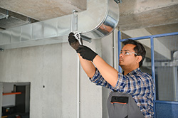 Duct service in Ocean County professional at work